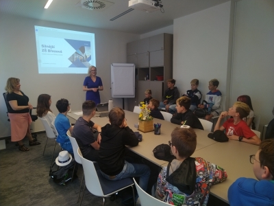 Návštěva 5.B v České spořitelně a.s.