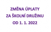 Změna úplaty za školní družinu