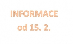 Organizace vyučování, stravování a školní družiny od 15. 2. 2021