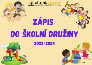 Zápis do školní družiny pro školní rok 2023/2024
